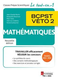Mathématiques, BCPST-Véto, 2e année