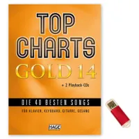 Top Charts Gold 14, Die 40 Besten Songs - With 2 CD's and USB