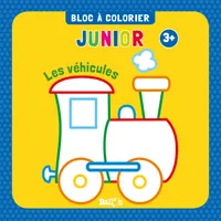 Bloc à colorier junior : les véhicules