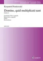 Domine quid multiplicati sunt, (Psalm 3). mixed choir a cappella. Partition de chœur.