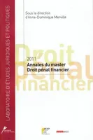 ANNALES DU MASTER DROIT PÉNAL FINANCIER 2011