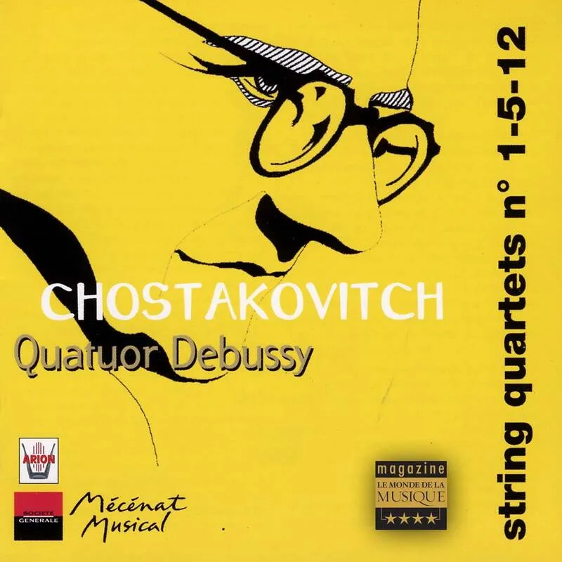 CD, Vinyles Musique classique Musique classique Chostakovitch - Quatuors à cordes N 1 -  5 & 12 - Le Quatuor Debussy