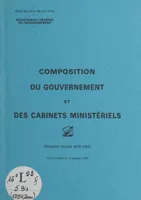 Composition du gouvernement et des cabinets ministériels : ministère Michel Rocard