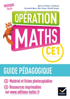 Opération Maths CE1 Éd.2017 - Guide pédagogique