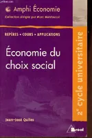 Economie du choix social, deuxième cycle universitaire
