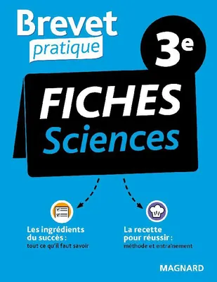 Brevet Pratique Fiches Sciences 3e Brevet 2024, Physique-Chimie, SVT, Techno