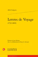 Lettres de voyage, 1792-1809