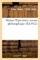 Marius l'Epicurien, roman philosophique