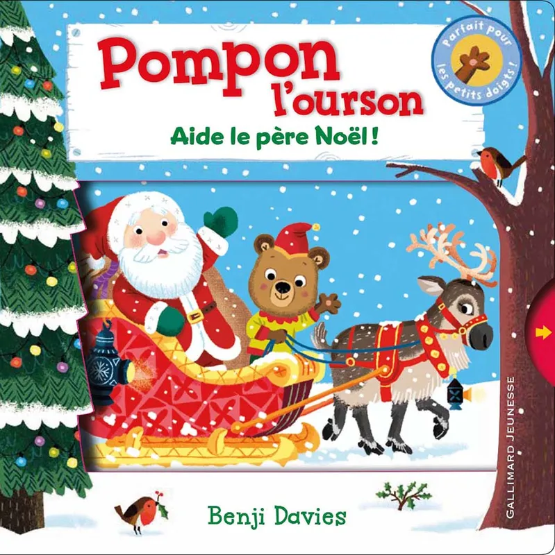 Livres Jeunesse Les tout-petits Albums Pompon l'ourson : Aide le Père Noël ! Benji Davies