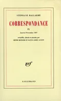 Correspondance /Stéphane Mallarmé, 9, Janvier-novembre 1897, Correspondance (Tome 9-Janvier - Novembre 1897), Janvier - Novembre 1897
