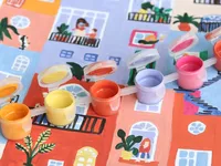 Jeux et Jouets Loisirs créatifs Tableaux à décorer Home Together - Petit pinceau Kit de peinture au numéro