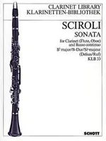 Sonata Bb major, clarinet (flute, oboe) and basso continuo.