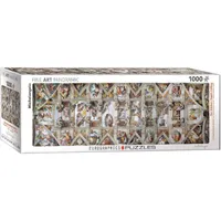 Puzzle Panoramique 1000 pcs - La chapelle Sixtine Michelangelo