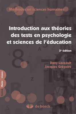 Introduction aux théories de tests en psychologie et en sciences de l'éducation