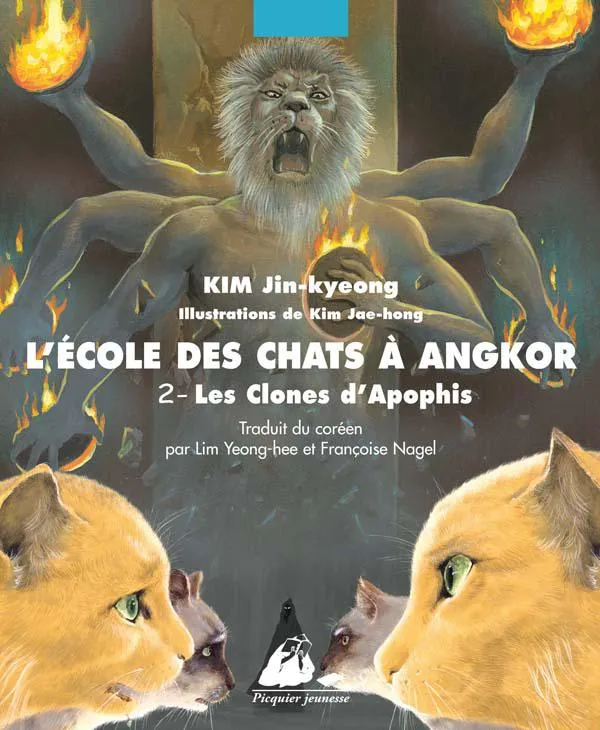 Livres Jeunesse de 6 à 12 ans Romans L'école des chats à Angkor, 2, Les clones d'Apophis Jin-Kyeong Kim