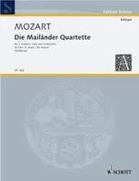 Les quatuors de Milan, No. 4 Mi bémol majeur. KV Anh. 213. string quartet. Jeu de parties.