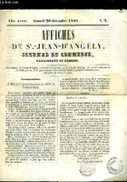Affiches de St-Jean-D'Angély. Journal du Commerce. N°2 - 18e année :