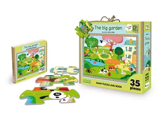 Giant puzzle and book - the big garden
