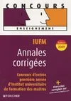 Annales corrigées IUFM édition 2009, annales corrigées