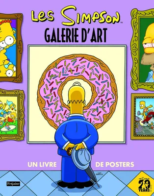Les Simpson, galerie d'art, un grand livre de posters
