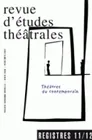 Registres, n° 11/12, Théâtres du contemporain