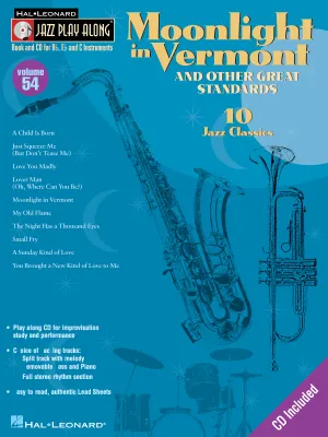 Moonlight in Vermont & Other Great Standards, Jazz Play-Along Volume 54