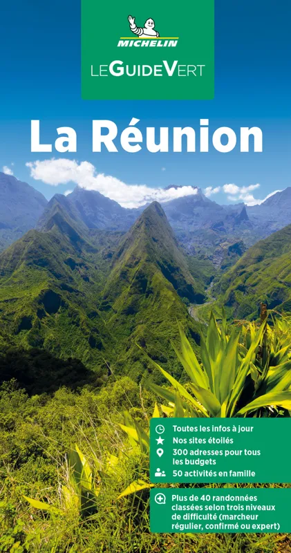 Livres Loisirs Voyage Guide de voyage Guide Vert La Réunion Manufacture française des pneumatiques Michelin,