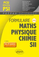 Formulaire PCSI-MPSI-PTSI/PSI - Maths - Physique-chimie - SII - Nouveaux programmes