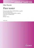 Pater noster, op. 33. mixed choir (SATB/SATB) with soloists (SATB/SATB). Partition de chœur.