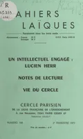 Un intellectuel engagé : Lucien Herr, Notes de lecture. Vie du Cercle