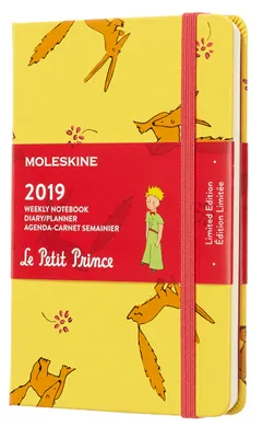 Agenda 2019 Petit Prince Semainier Poche Jaune