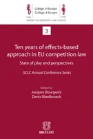 Ten years of effects-based approach in EU competition law, State of play and perspectives