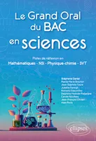 Le Grand Oral du Bac en sciences, Pistes de réflexion en Mathématiques - NSI - Physique-chimie - SVT