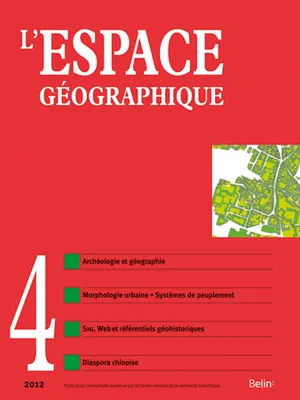 L'Espace Géographique n°4, <SPAN>décembre 2012</SPAN>