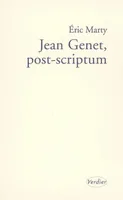 Jean Genet, post-scriptum, essai