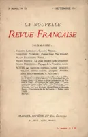 La Nouvelle Revue Française N' 33 (Septembre 1911)