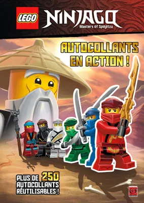 Lego Ninjago, masters of Spinjitzu / autocollants en action ! : avec plus de 250 autocollants réutil