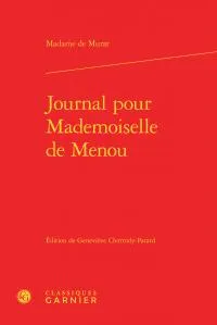Journal pour mademoiselle de Menou