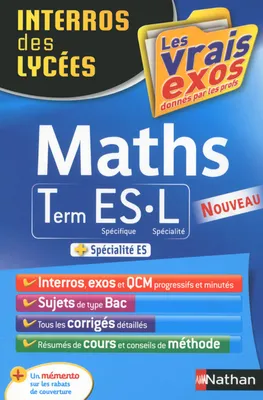 maths term ES . L les vrais exos