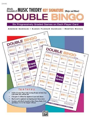 Double Bingo Game - Key Signature, Alfred's Essentials of Music Theory