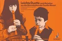 Leichte Duette, nach Melodien aus den Notenbüchern der Familie Mozart. 2 descant recorders. Partition d'exécution.
