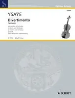 Divertimento, Fantaisie. op. 24. violin and orchestra. Réduction pour piano.