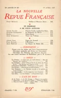 La Nouvelle Revue Française N° 283 (Avril 1937)