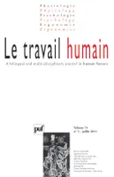 Le travail humain 2011 - vol. 74 - n° 3
