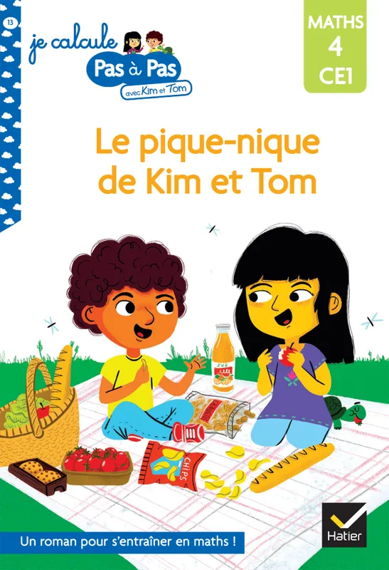 Livres Jeunesse de 6 à 12 ans Premières lectures Le pique-nique de Kim et Tom, Premières Lectures de calcul N4 Isabelle Chavigny, Alice Turquois