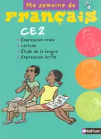 Ma semaine de français CE2, expression orale, lecture, étude de la langue, expression écrite