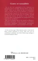 Genre et sexualités, [actes du colloque, 15 et 16 mars 2002, École normale supérieure, Paris]
