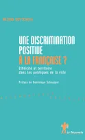 Une discrimination positive à la française ?, ethnicité et territoire dans les politiques de la ville