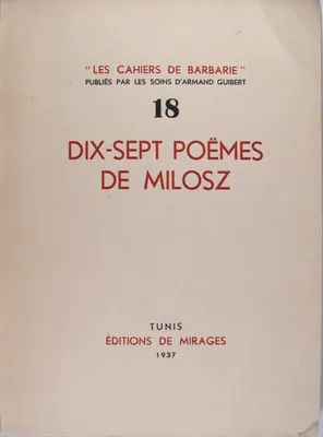 Dix-sept poëmes de Milosz
