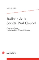 Bulletin de la Société Paul Claudel, Correspondance Paul Claudel - Édouard Herriot